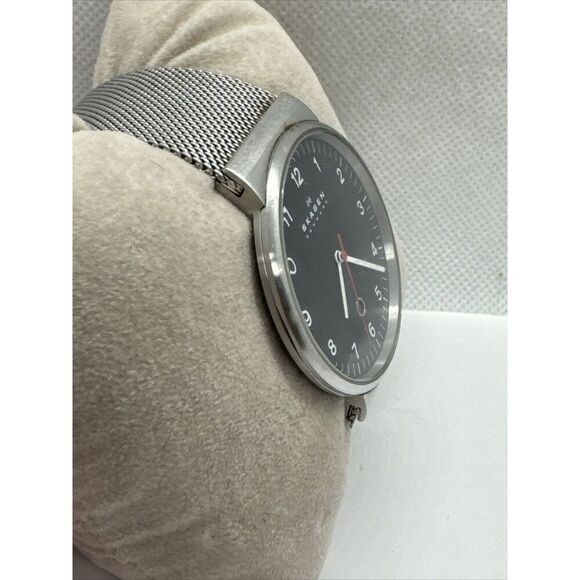 Skagen Ancher SKW6051 Men's Stainless Steel Mesh Analog Dial Quartz Watch AEA145 - Picture 3 of 11